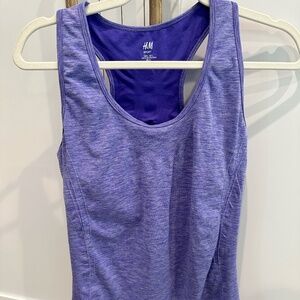 H&M Purple Racerback Athletic Top